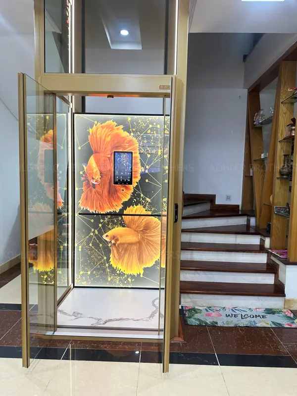 Thang máy gia đình chú Minh 