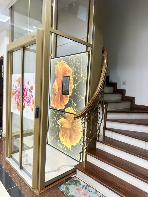 Thang máy gia đình chú Minh 